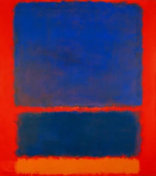 Blue Orange Red representing Abstract Expressionism