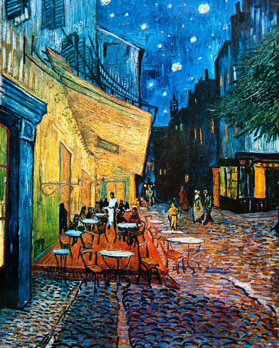 Terrace at Night by Vincent van Gogh
